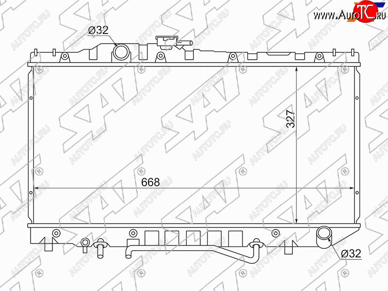 7 999 р. Радиатор SAT  Toyota Corona  T190 (1992-1994) седан дорестайлинг  с доставкой в г. Краснодар