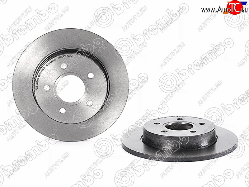 3 699 р. Задний тормозной диск BREMBO  Ford C-max  Mk1 - Focus  2  с доставкой в г. Краснодар