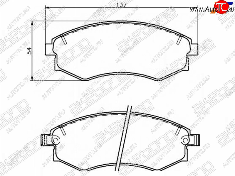 2 059 р. Колодки тормозные передние FR-FL SAT  Hyundai Sonata Y3 рестайлинг (1996-1998)  с доставкой в г. Краснодар