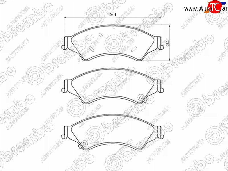 10 599 р. Колодки тормозные перед FL-FR SAT  Ford Ranger (2019-2023) SuperCab, SuperCrew  с доставкой в г. Краснодар