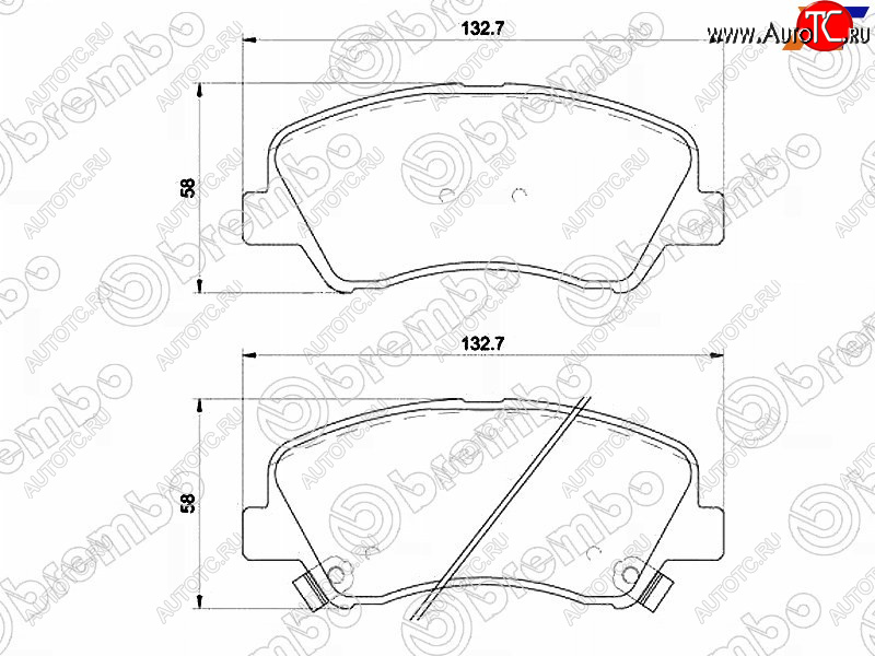 3 879 р. Колодки тормозные передние FR-FL SAT  Hyundai Solaris HCR седан дорестайлинг (2017-2020)  с доставкой в г. Краснодар