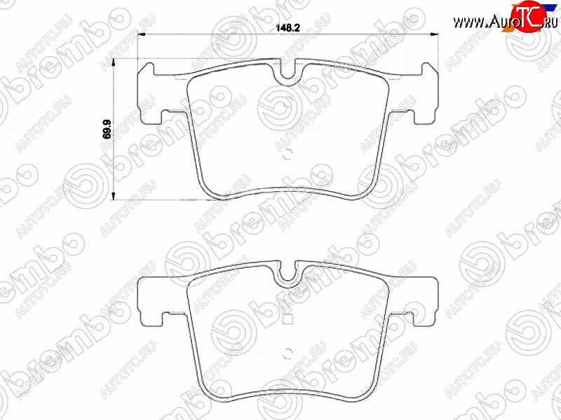 5 299 р. Колодки тормозные передние FL-FR SAT BMW 1 серия F20 хэтчбэк 5 дв. дорестайлинг (2012-2015)  с доставкой в г. Краснодар