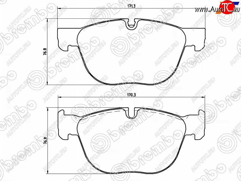 7 299 р. Колодки тормозные передние FL-FR SAT BMW X5 E70 рестайлинг (2010-2013)  с доставкой в г. Краснодар