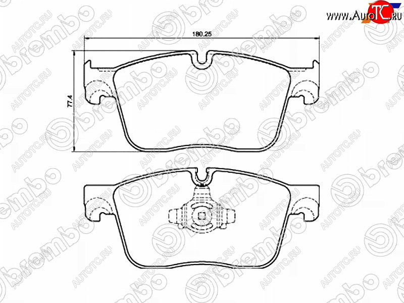 9 999 р. Колодки тормозные перед FL-FR SAT Land Rover Range Rover Velar 1 L560 (2017-2024)  с доставкой в г. Краснодар