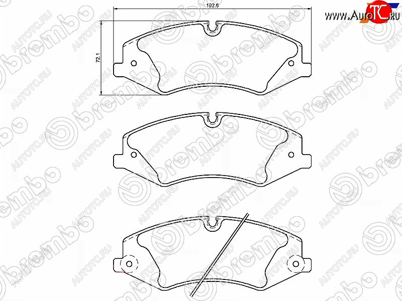 7 899 р. Колодки тормозные перед FL-FR SAT Land Rover Range Rover Sport 1 L320 дорестайлинг (2005-2009)  с доставкой в г. Краснодар