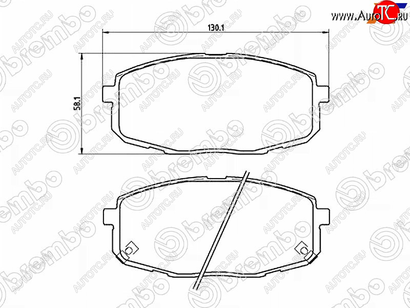 3 099 р. Колодки тормозные передние FL-FR SAT  Hyundai Creta (GS,  SU), I30 (FD,  2 GD,  3 PD), I30 Fastback (PD), KIA Ceed (1 ED)  с доставкой в г. Краснодар