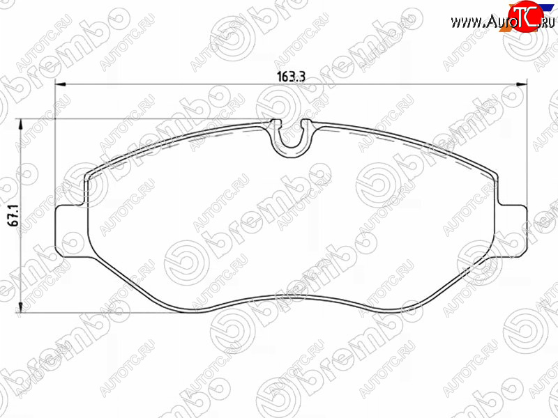 6 199 р. Колодки тормозные перед FR-FL SAT Mercedes-Benz Sprinter W906 (2006-2013)  с доставкой в г. Краснодар