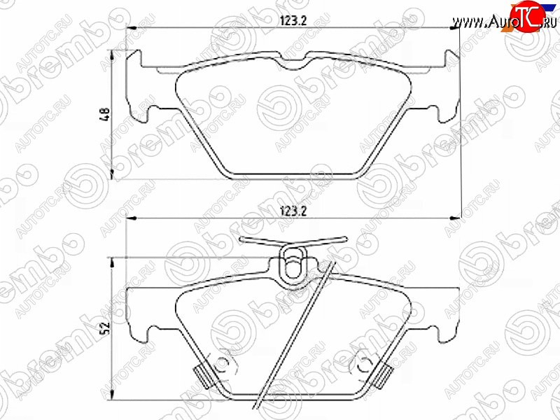 5 699 р. Колодки тормозные задние RH-LH SAT Subaru Legacy BN/B15 рестайлинг седан (2017-2024)  с доставкой в г. Краснодар