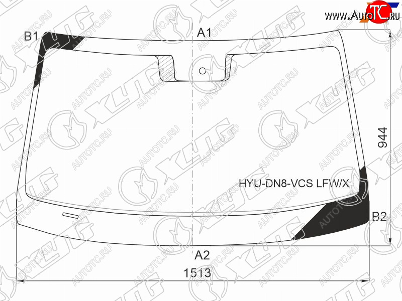 8 999 р. Стекло лобовое (Датчик дождя) XYG  Hyundai Sonata  DN8 (2019-2022)  с доставкой в г. Краснодар