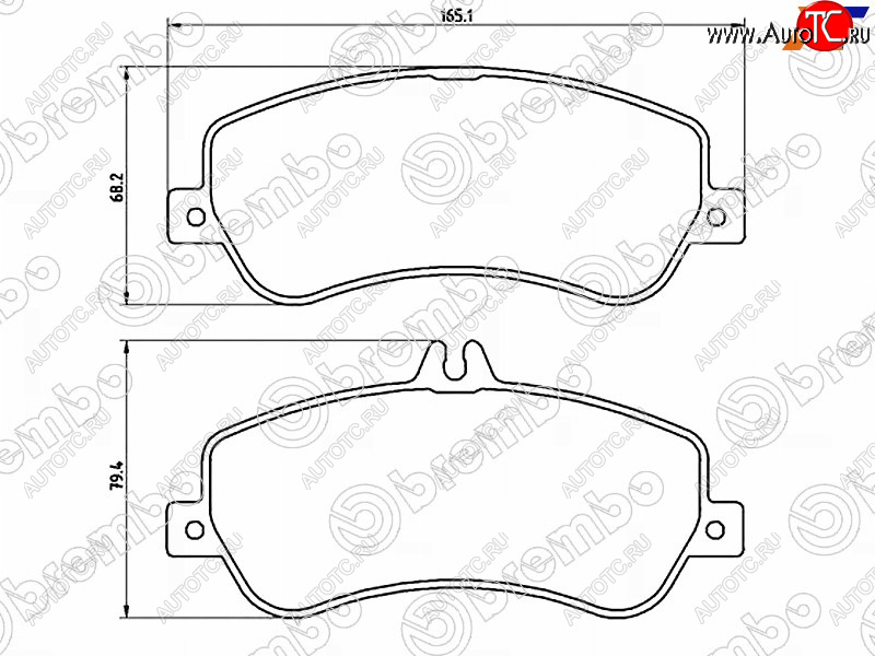 5 549 р. Колодки тормозные передние FL-FR SAT Mercedes-Benz GLK class X204 рестайлинг (2012-2015)  с доставкой в г. Краснодар