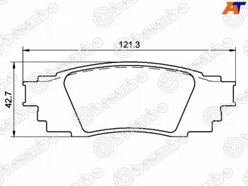 Копируемое: Колодки тормозные задние LH-RH SAT Lexus (Лексус) RX (РХ) ( 270,  200T) (2015-2019),  RX350 (РХ)  AL20 (2015-2019),  RX350L (РХ)  AL20 (2017-2022),  RX450 (РХ)  AL20 (2015-2019), Toyota (Тойота) C-HR (С-НР)  NGX10, ZGX10 (2016-2024)