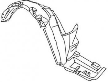 Правый подкрылок передний TYG Honda Accord CD седан рестайлинг (1995-1997)