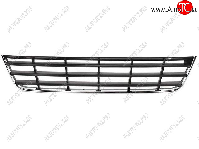 1 229 р. Центральная решетка переднего бампера (пр-во Китай) BODYPARTS Volkswagen Passat B6 седан (2005-2011) (молдинг хром)  с доставкой в г. Краснодар