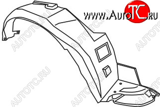 629 р. Правый подкрылок передний TYG Honda Accord CF седан дорестайлинг (1997-2000)  с доставкой в г. Краснодар