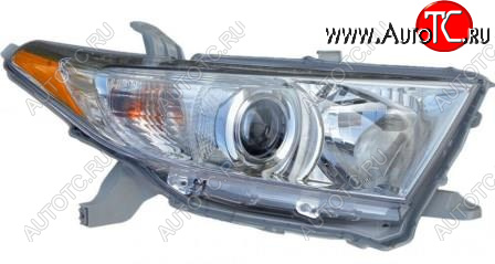 13 599 р. Правая фара (корректор) BodyParts  Toyota Highlander XU40 рестайлинг (2010-2013)  с доставкой в г. Краснодар