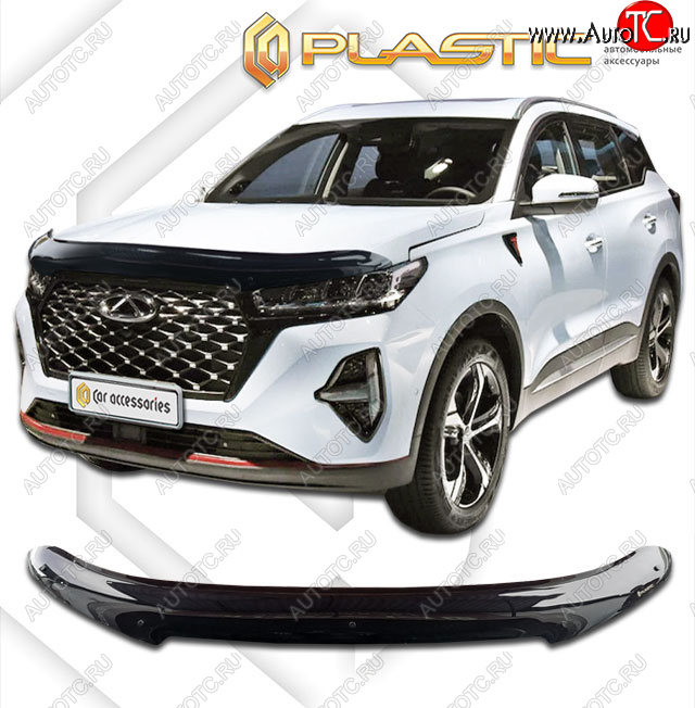 2 079 р. Дефлектор капота CA-Plastic  Chery Tiggo 7 Pro Max  T1E (2022-2024) дорестайлинг (classic черный, без надписи)  с доставкой в г. Краснодар