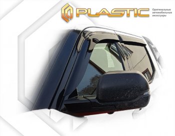 2 159 р. Дефлектора окон CA-Plastic  Toyota Tundra  XK70 (2021-2024) (серый Сlassic полупрозрачный)  с доставкой в г. Краснодар. Увеличить фотографию 2