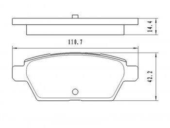 Колодки тормозные задние RH-LH SAT Mazda 6 GG, GY универсал дорестайлинг (2002-2005)