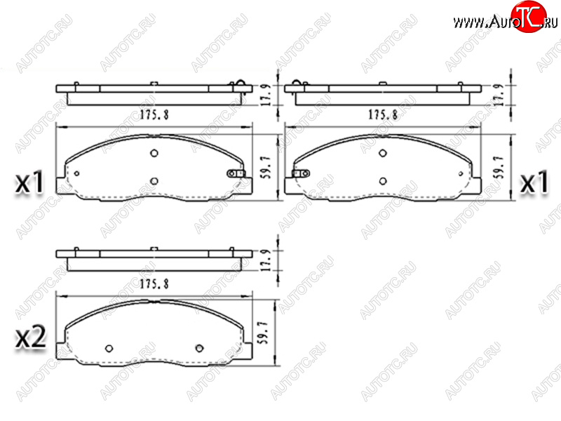 1 439 р. Колодки тормозные перед FL-FR SAT  ГАЗ ГАЗель Next ( A21,A22, С41, С42,  A21,A22, С41, С42, Фермер,  A60,A63, A64,  A62,А65,  A31,A32, C45, C46) - ГАЗель NEXT Citiline  А68  с доставкой в г. Краснодар