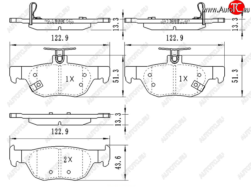 1 149 р. Колодки тормозные задние RH-LH SAT  Mazda 3/Axela  BP - CX-30  с доставкой в г. Краснодар