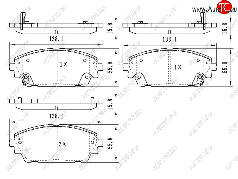 1 229 р. Колодки тормозные перед FL-FR SAT Mazda 3/Axela BP седан (2019-2024)  с доставкой в г. Краснодар