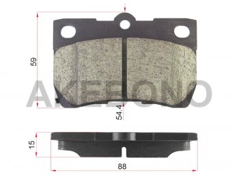 Колодки тормозные зад LH-RH SAT Toyota Mark X X130 дорестайлинг (2009-2012)