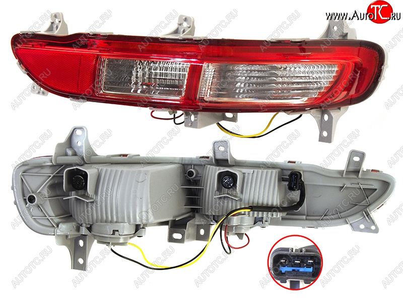 3 299 р. Правый фонарь в задний бампер SAT  KIA Sportage  4 QL (2016-2018) дорестайлинг  с доставкой в г. Краснодар