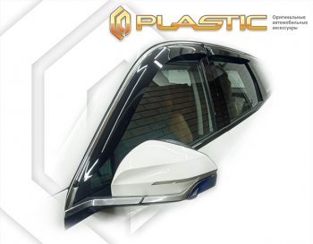 2 099 р. Ветровики дверей CA-Plastic Geely Atlas Pro NL3 (2019-2025) (Classic полупрозрачный)  с доставкой в г. Краснодар. Увеличить фотографию 1