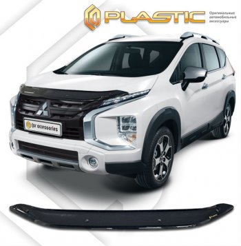 1 799 р. Дефлектор капота (рынок Юго-Восточной Азии) CA-Plastic Mitsubishi Xpander NC1W минивэн рестайлинг (2022-2025) (серия Classic черный)  с доставкой в г. Краснодар. Увеличить фотографию 2