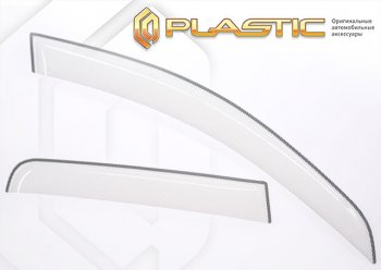 2 199 р. Дефлектор окон (рынок РФ) CA-Plastic  JAC T8 PRO (2020-2025) (Шелкография белая)  с доставкой в г. Краснодар. Увеличить фотографию 1