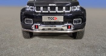 Защита переднего бампера нижняя d60,3 мм ТСС Тюнинг BAIC BJ40 (2022-2025) ()