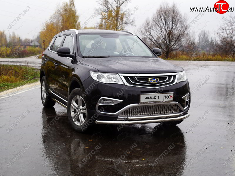 6 449 р. Рамка гос. номера ТСС Тюнинг Geely Atlas NL3 (2016-2022) (нержавейка)  с доставкой в г. Краснодар