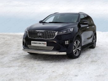 5 999 р. Рамка гос. номера ТСС Тюнинг KIA Sorento UM/Prime рестайлинг (2018-2020) (нержавейка)  с доставкой в г. Краснодар. Увеличить фотографию 1