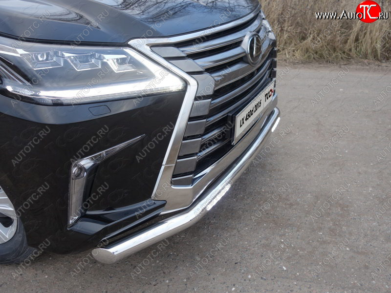 5 999 р. Рамка гос. номера ТСС Тюнинг Lexus LX450d J200 2-ой рестайлинг (2015-2022) (нержавейка)  с доставкой в г. Краснодар