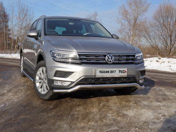 Рамка гос. номера ТСС Тюнинг Volkswagen Tiguan Mk2 дорестайлинг (2016-2020) ()