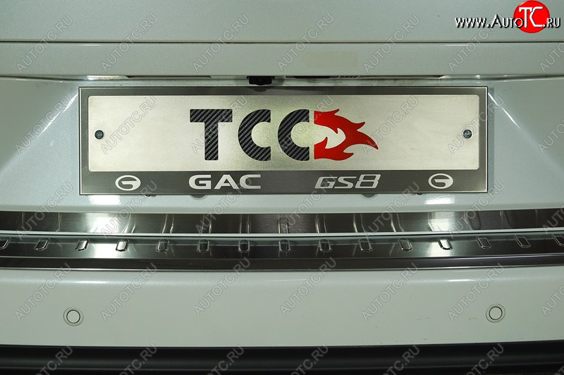 2 569 р. Рамка гос. номера ТСС Тюнинг  GAC GS8 (2016-2023) (нержавейка)  с доставкой в г. Краснодар