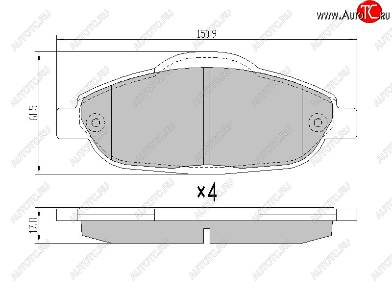 1 229 р. Колодки тормозные перед FL-FR SAT  Peugeot 3008 ( 2) - 5008  T87  с доставкой в г. Краснодар