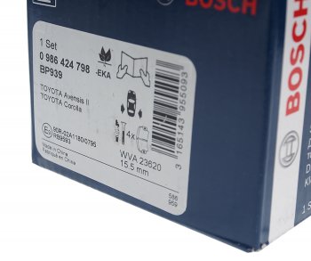 2 489 р. Колодки тормозные задние (4шт.) BOSCH Toyota Corolla E130 седан USA (2003-2007)  с доставкой в г. Краснодар. Увеличить фотографию 3