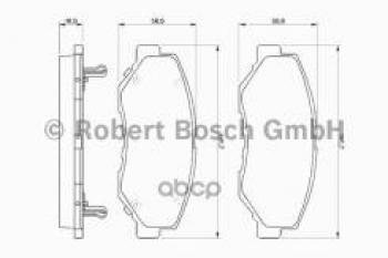 Колодки тормозные передние (4шт.) BOSCH Honda Accord 10 CV (2019-2022)