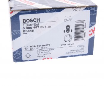 2 499 р. Колодки тормозные задние барабанные 4шт. BOSCH BMW 1 серия E81 хэтчбэк 3 дв. рестайлинг (2007-2012)  с доставкой в г. Краснодар. Увеличить фотографию 4