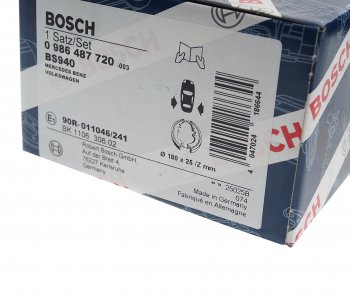 2 699 р. Колодки тормозные задние барабанные 4шт. BOSCH  Mercedes-Benz Sprinter ( W906,  W910) (2006-2024) рестайлинг  с доставкой в г. Краснодар. Увеличить фотографию 4