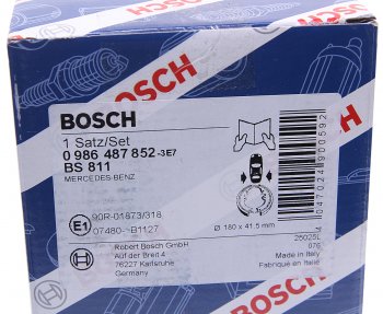 2 099 р. Колодки тормозные задние барабанные (4шт.) BOSCH Mercedes-Benz A class W168 хэтчбэк 5 дв. (1997-2004)  с доставкой в г. Краснодар. Увеличить фотографию 3