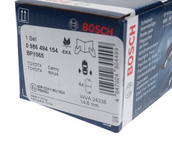 2 099 р. Колодки тормозные задние (4шт.) BOSCH Toyota Camry XV40 рестайлинг (2009-2011)  с доставкой в г. Краснодар. Увеличить фотографию 3