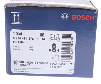 2 389 р. Колодки тормозные задние (4шт.) BOSCH Mazda CX-7 ER дорестайлинг (2006-2010)  с доставкой в г. Краснодар. Увеличить фотографию 4