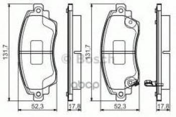 Колодки тормозные передние (4шт.) BOSCH Toyota Corolla E110 хэтчбек 5 дв. дорестайлинг (1997-2000)