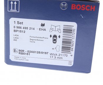 2 099 р. Колодки тормозные передние (4шт.) BOSCH Лада 2108 (1984-2003)  с доставкой в г. Краснодар. Увеличить фотографию 4