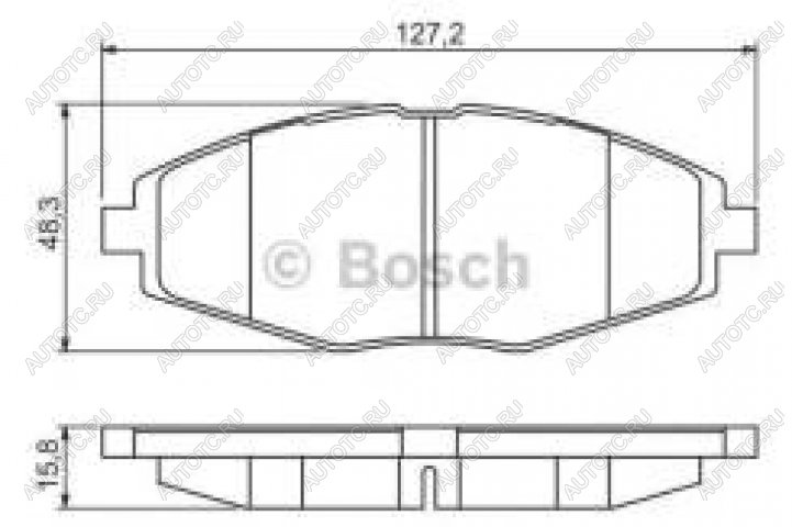 1 149 р. Колодки тормозные передние (4шт.) BOSCH Chevrolet Lanos T100 седан (2002-2017)  с доставкой в г. Краснодар