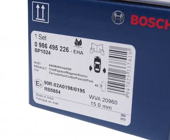 1 279 р. Колодки тормозные задние (4шт.) BOSCH Audi A6 C5 дорестайлинг, седан (1997-2001)  с доставкой в г. Краснодар. Увеличить фотографию 3