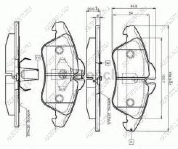 2 799 р. Колодки тормозные передние (4шт.) BOSCH Mercedes-Benz Sprinter W901 (1995-2000)  с доставкой в г. Краснодар