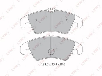 Колодки тормозные передние(4шт.) LYNX Audi A4 B6 седан (2000-2006)